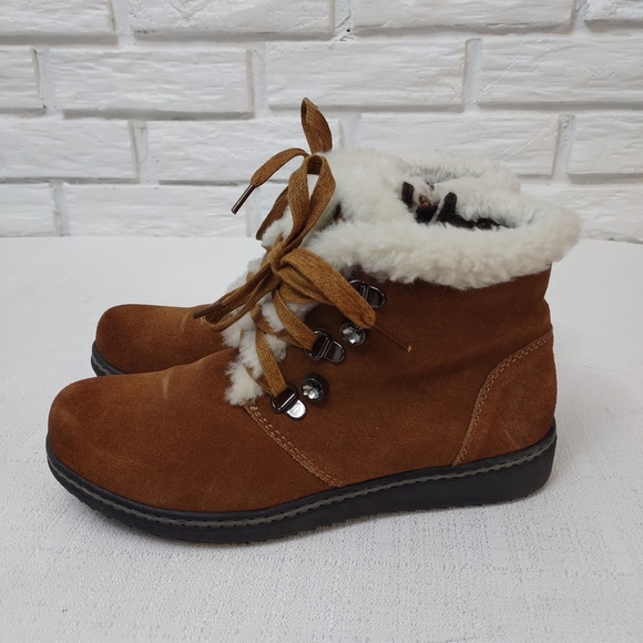 Spring Step Shoes - spring Step Brown Leather Booties Size 38 (7.5)